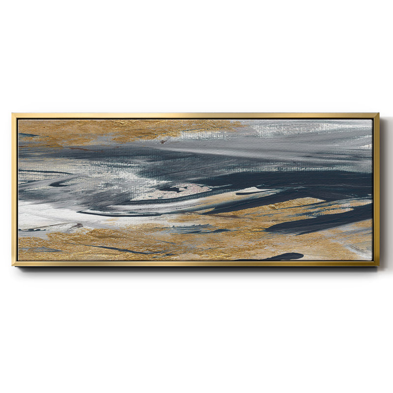 Tumultuous Navy- Framed Canvas