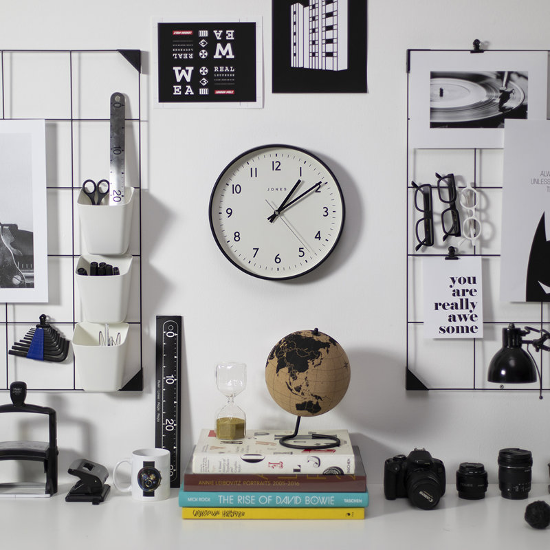Acrylic Wall Clock, Black