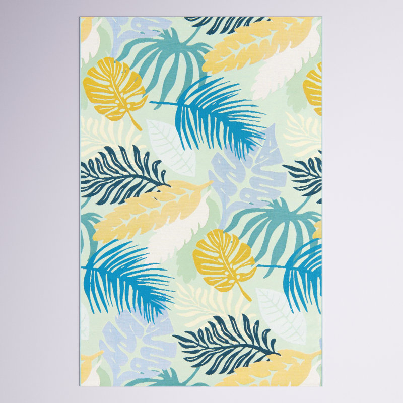 Tapis d'extérieur moderne Windall, Rectangle 5 pi 3 po x 8 pi