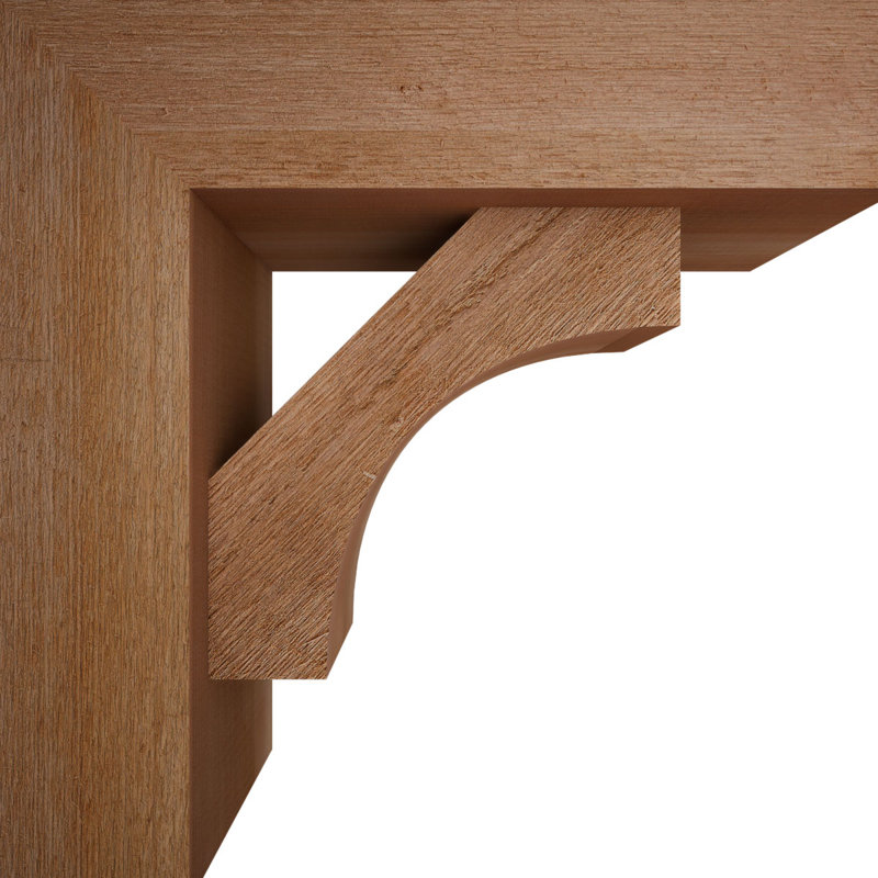 Support Westlake Block avec support décalé, 18 po x 18 po, Cèdre rouge occidental de l 6 po (scié brut)