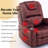 Carollynn Oversized Power Lift Chair for Elderly, Recliner with Heat & Massage,Cup Holders,Side Pockets-1390473066