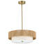 Lustre suspendu en corde naturelle de 18 po de largeur à 4 lumières Maskell-333839575