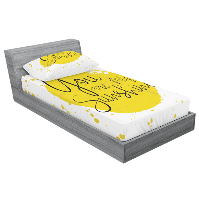 Microfiber Sheet Set, Twin Sheet Set with Fitted Sheet