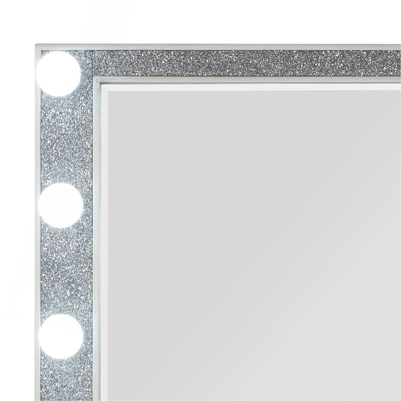 Miroir avec miroir et finition champagne