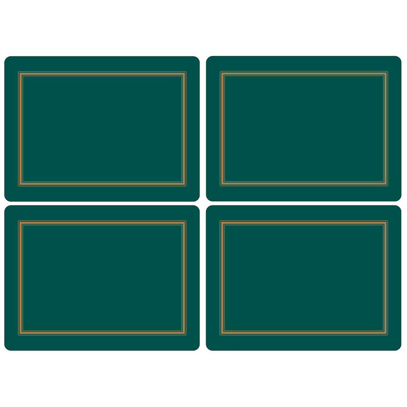 Portmeirion, Pimpernet, Placemats - Classic Burgundy, Emerald