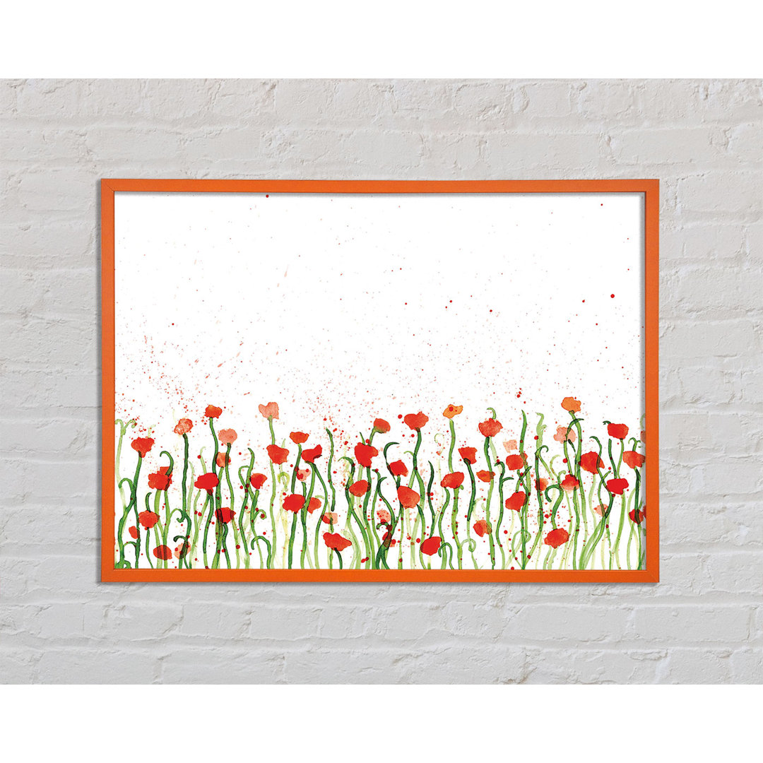 Harto Red Poppy Garden Splash - Druck