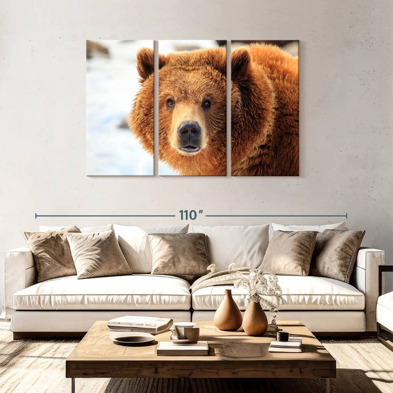 Grizzly Bear Stare, 48" H x 74" W