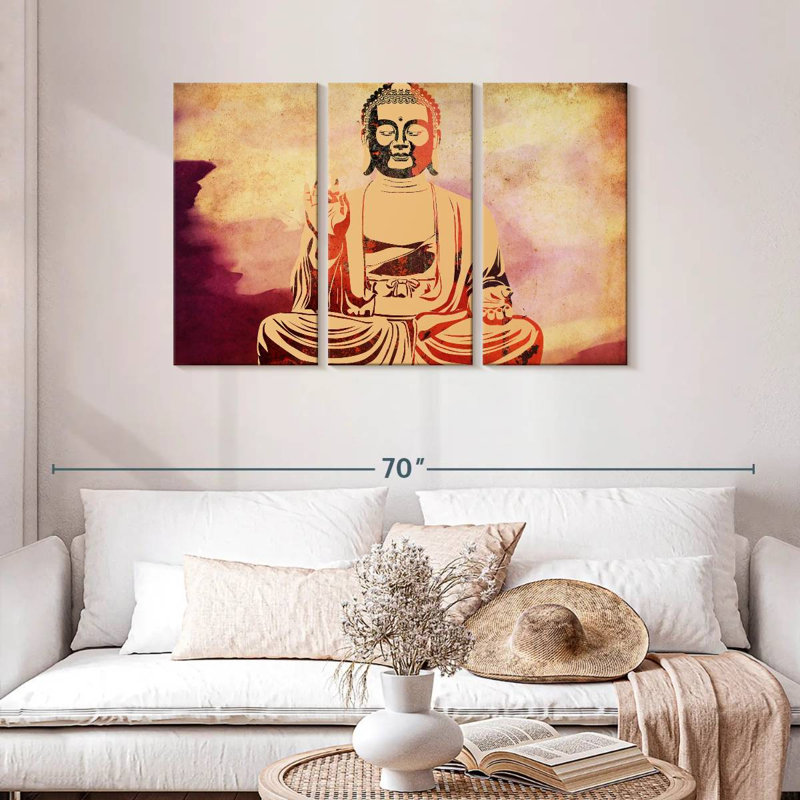 Leisha Warm Buddha, 28" H x 45" W