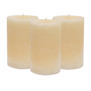 Vanilla Scented Pillar Candle (Set of 3)
