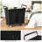 Large Laundry Hamper With Wheels,Extra Large Laundry Clothes Hamper,2 Bag Big Rolling Laundry Basket Sorter Cart,(360L/Black)-832895236