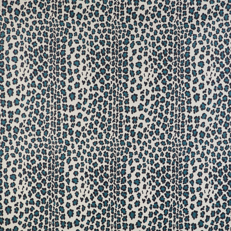 Leopardo Performance Fabric, Azul