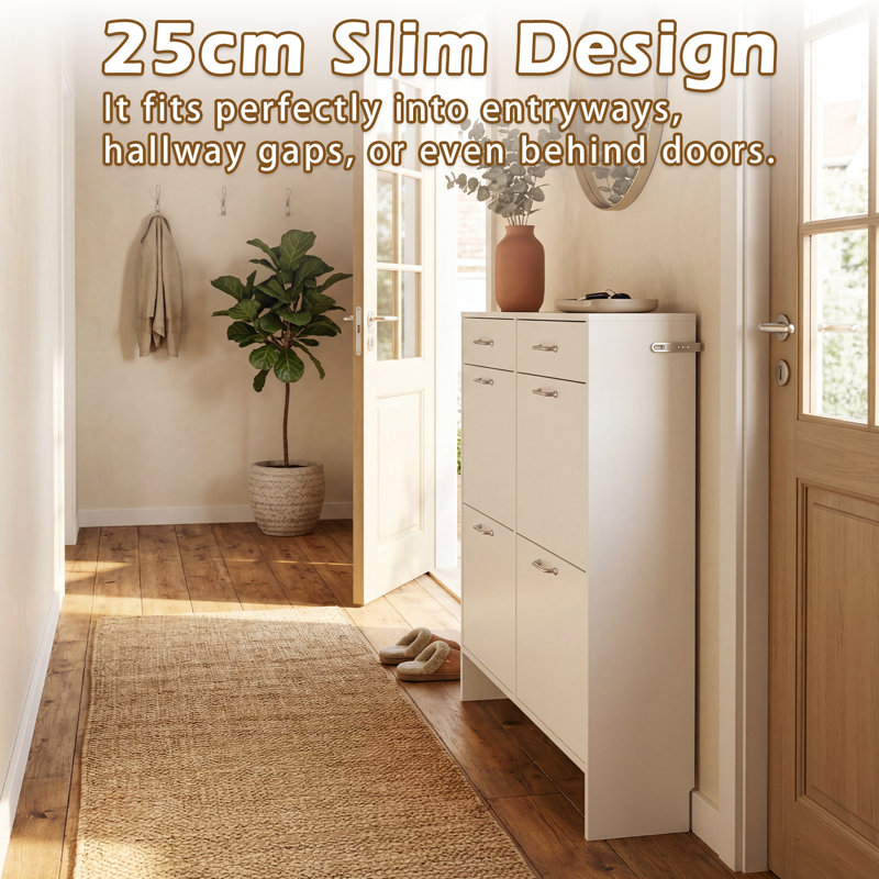 24 Pair Shoe Storage Cabinet