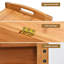 Banc de rangement à tablettes