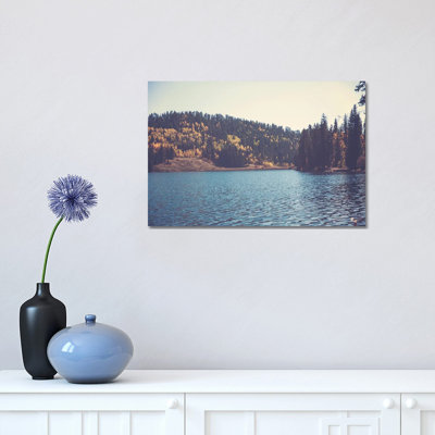 Colorado Mountain Lake in Autumn 1 Piece Wrapped Canvas Wall Art
