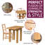4 - Person Solid Oak Dining Set-88730576