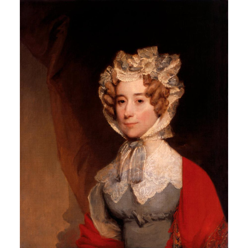 "Louisa Catherine Johnson Adams" par Gilbert Stuart - Toile tendue avec châssis, H 40 po x l 28 po