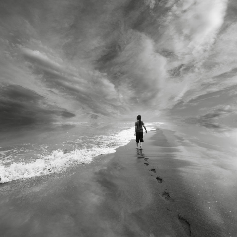The Sky Is Limitless by Floriana - Wrapped Canvas Print, 30cm H x 30cm W x 3.8cm D