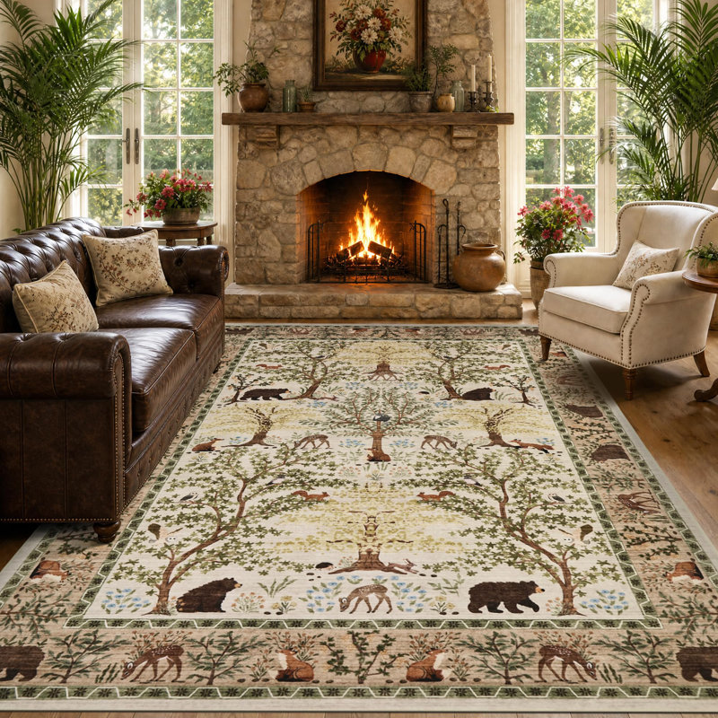 Tapis de salon, tapis lavable pour salon