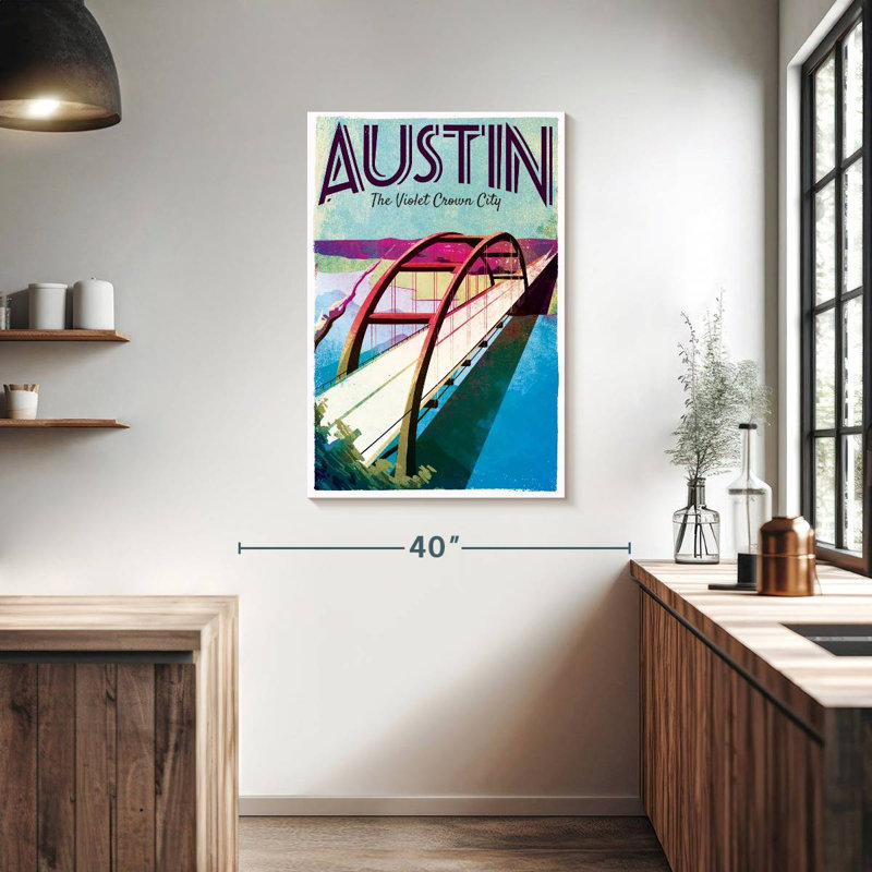 Austin Poster, 39" H x 26" W