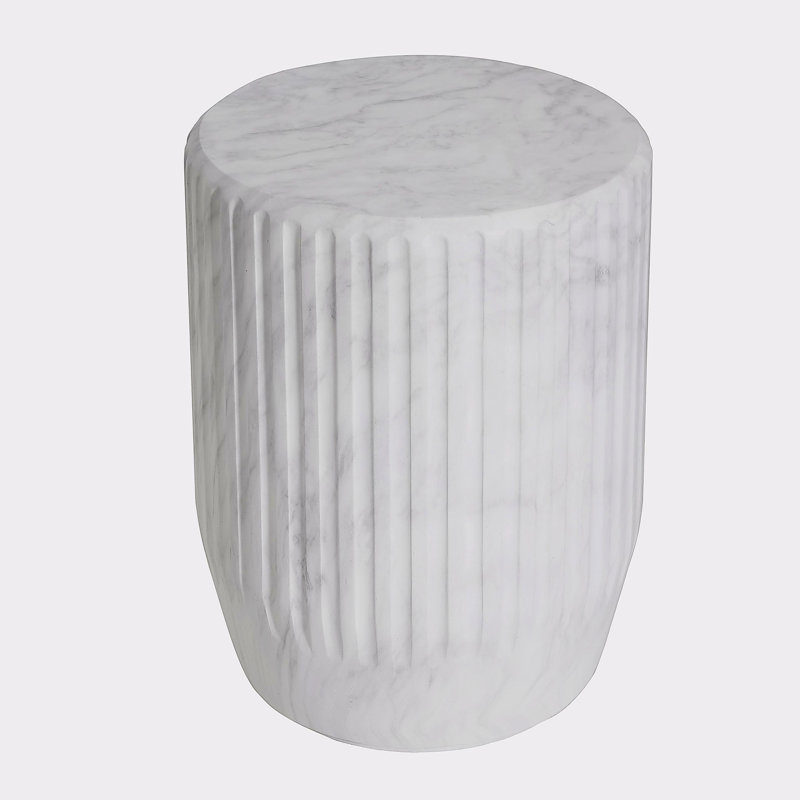 Table d'appoint d'extérieur, blanc