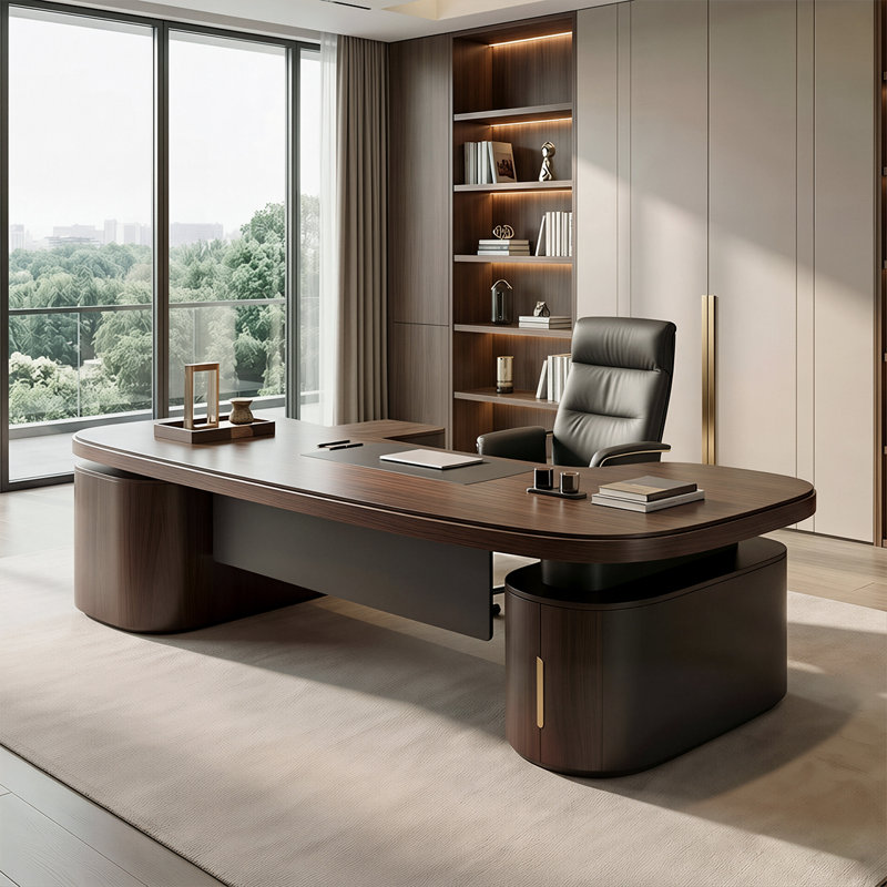 Bureau de direction 110,24 po, 29.53" H x 110.24" W x 35.43" D