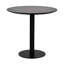 Table bistro Abode en noir et 2 chaises d'appoint Adairsville-1239580277
