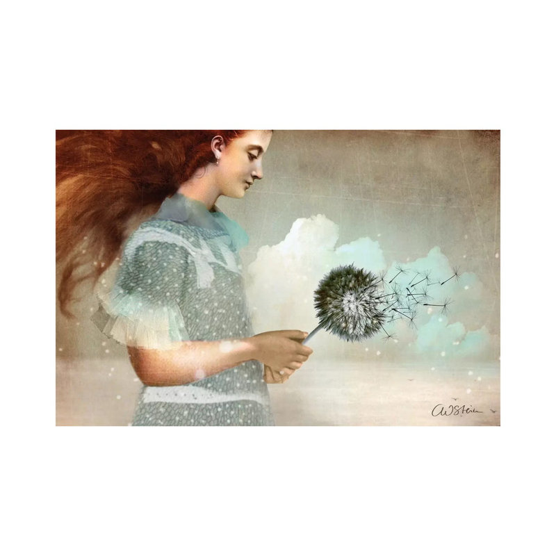 Reproduction d’art « make a Wish » par Catrin Welz-Stein, H 18 po x l 26 po x P 1,5 po, Toile tendue, Pas de tapis