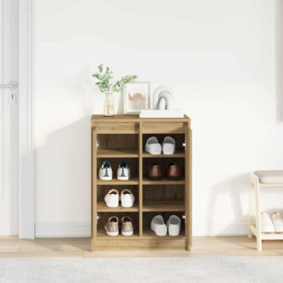 Shoe Cabinet 57X34x76 Cm Engineered Wood
