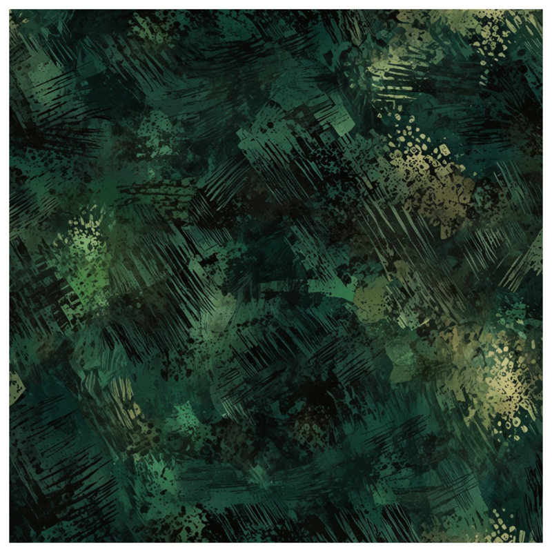 Coussins décoratifs vert foncé à texture abstraite, 18 x 18 inches