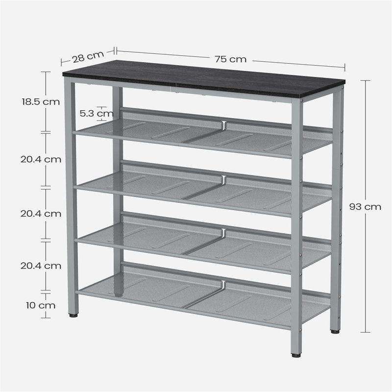 25 Pair Shoe Rack