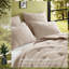 Premium 3 Piece King Bedding Sets, Cotton Muslin Quilt, Taupe, All Season