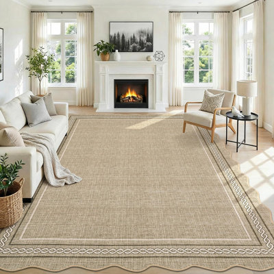 Geometric Machine Printed Area Rug
