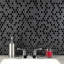 Citi Hex Black 10-1/4" x 11-7/8" Porcelain Mosaic Tile