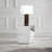 Mirrored Abstract Geometric End Table Silver