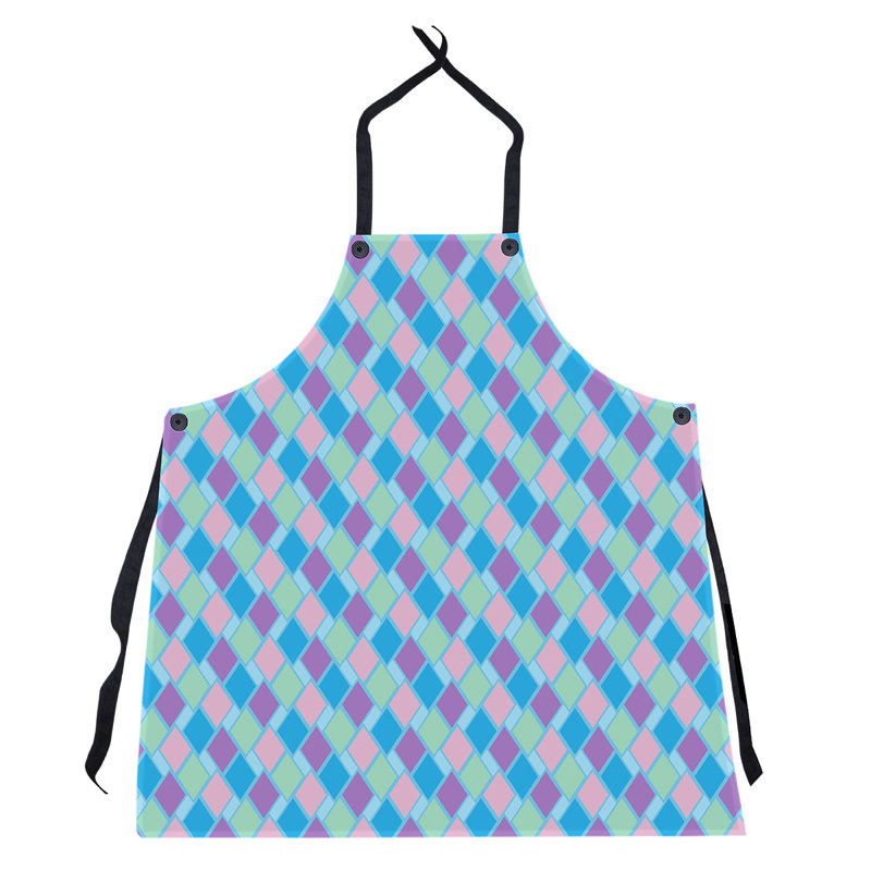 Bib Apron, Blue Multicolor