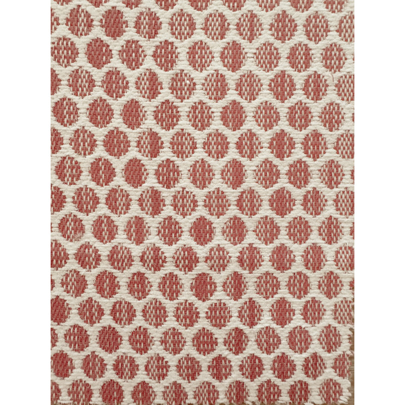 Natural Beige Sailor Dots Indoor Outdoor Placemat, Orange
