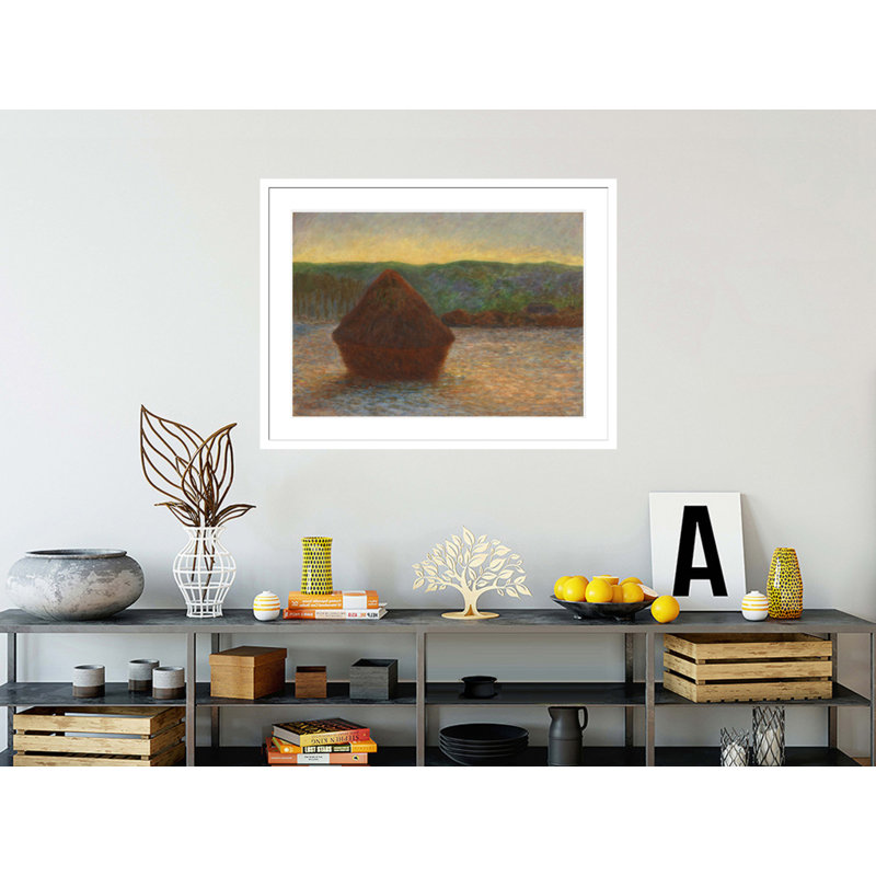 «By Claude Monet», estampe numérique encadrée, H 31,36 po x l 41,5 po
