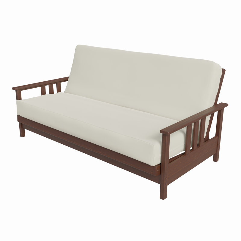 Denali Futon Frame, Warm Cherry, 37'' H x 85.25'' W x 42'' D