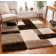 Cobina Geometric Shag Brown/Gray Area Rug