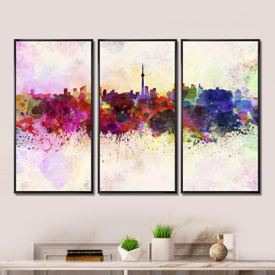 " Toronto Skyline " 3 - Pieces