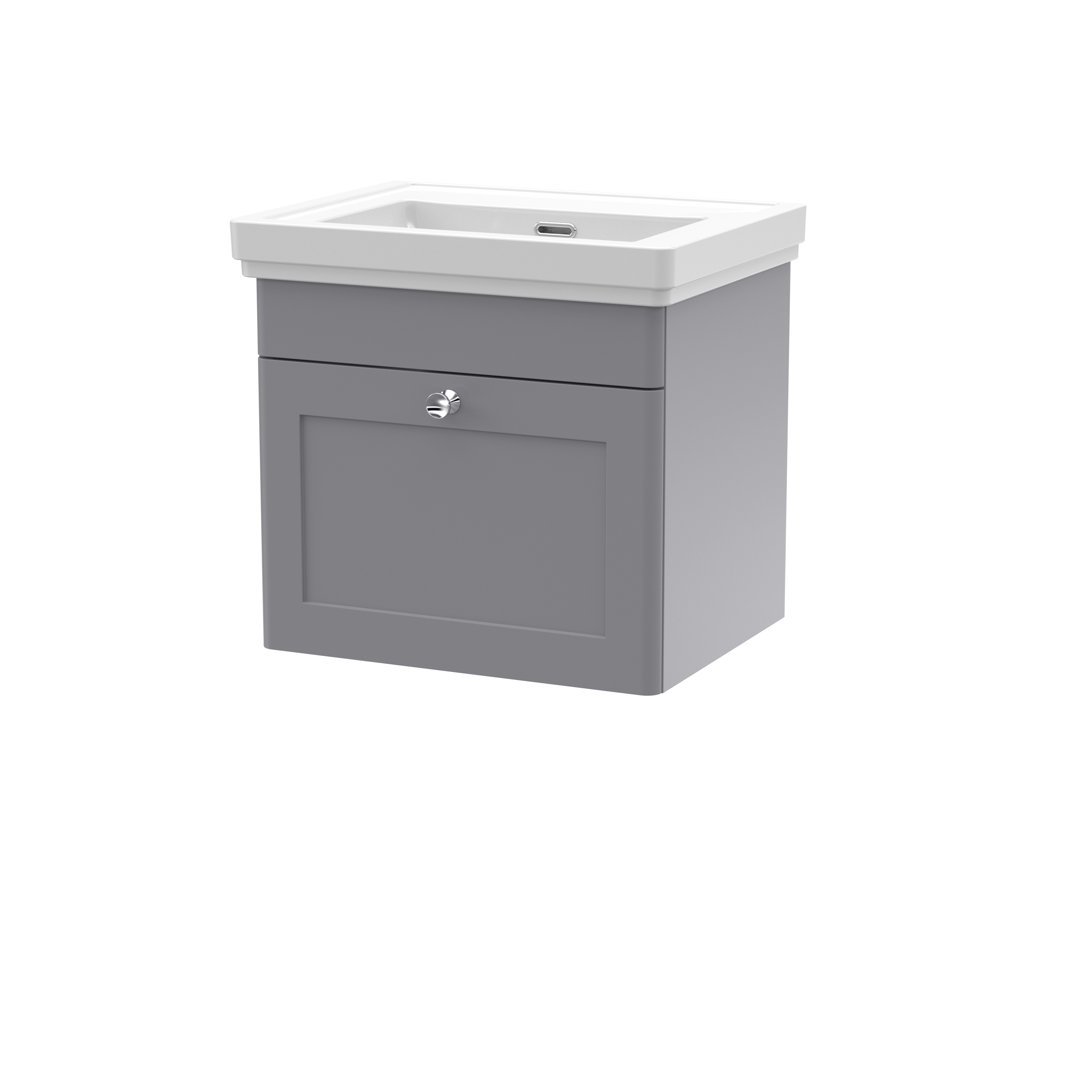 Classique 531mm Single Bathroom Vanity with Drop In Vitreous China Basin
