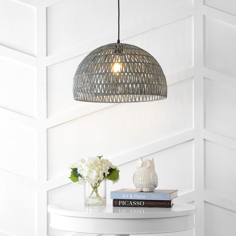 Khorawa 1 - Light Pendant, Gray, 14" H x 20" W x 20" D, Black