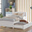 Lit plateforme simple avec lit gigogne