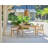 Chesapeake Rectangular Teak Outdoor Dining Table With Umbrella Hole , 86'' in. W 40'' in. D