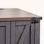 Rustic wood nightstand with adjustable shelf,with charging station-343576450