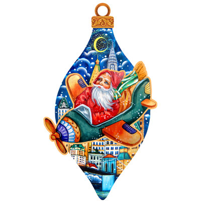 Handmade Wood Shatterproof Finial Ornament
