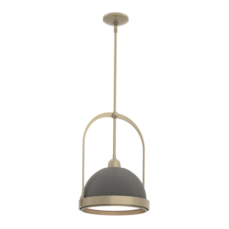Atlas 1 - Light Single Dome Pendant, Natural Iron, Soft Gold