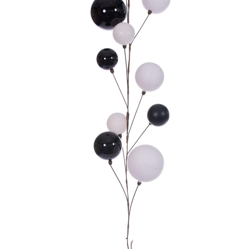 Guirlande 10 ', Blanc / noir