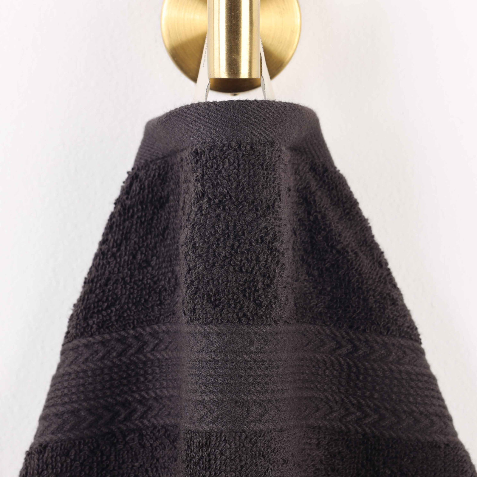 Simba Eco-Friendly Sustainable Cotton Washcloth Towel, Black