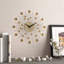 Sunburst Metal Wall Clock-27315493-27682232